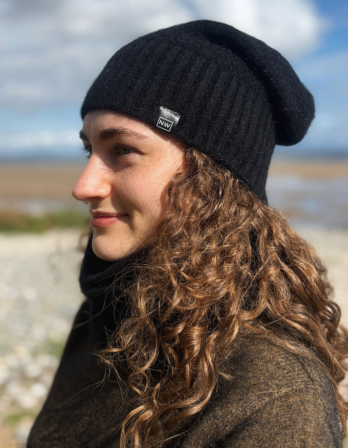 Noble Wilde Moss Stitch Snood in Black