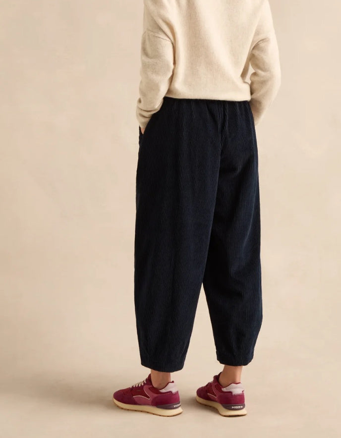 Sahara Navy Jumbo Cord Bubble Trouser