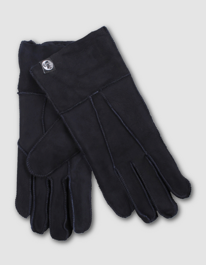 Danefae No Waste Sheepskin Gloves in Navy