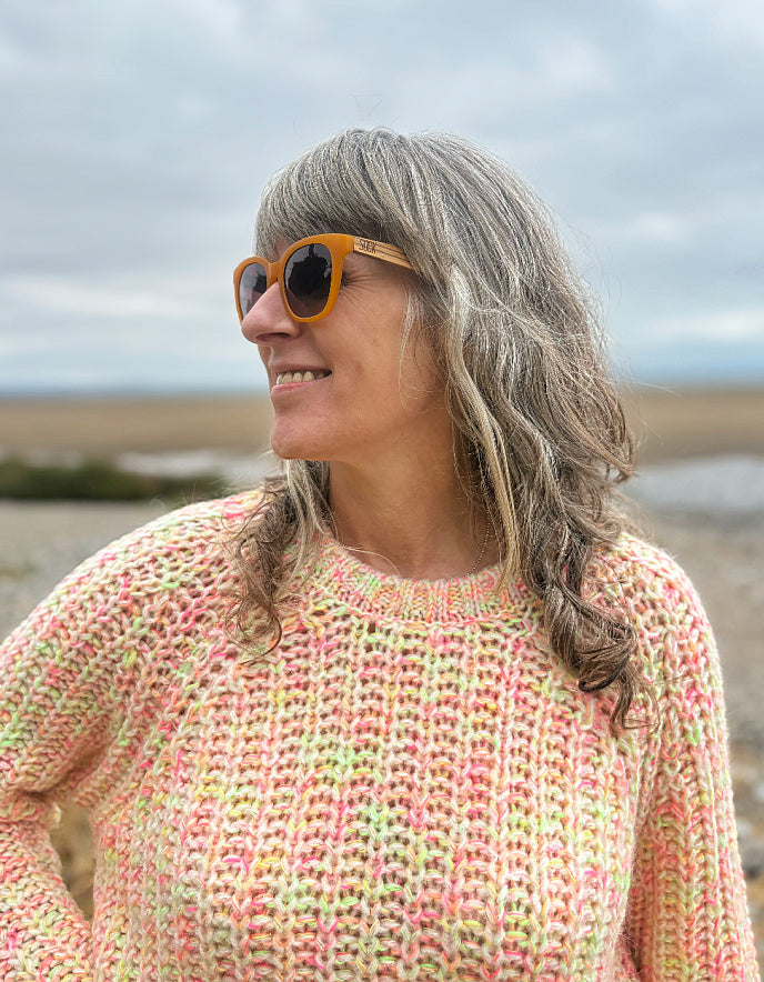 Milano Neon Fleck Boxy Knit