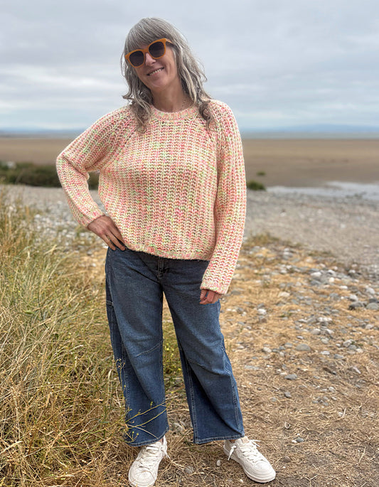Milano Neon Fleck Boxy Knit