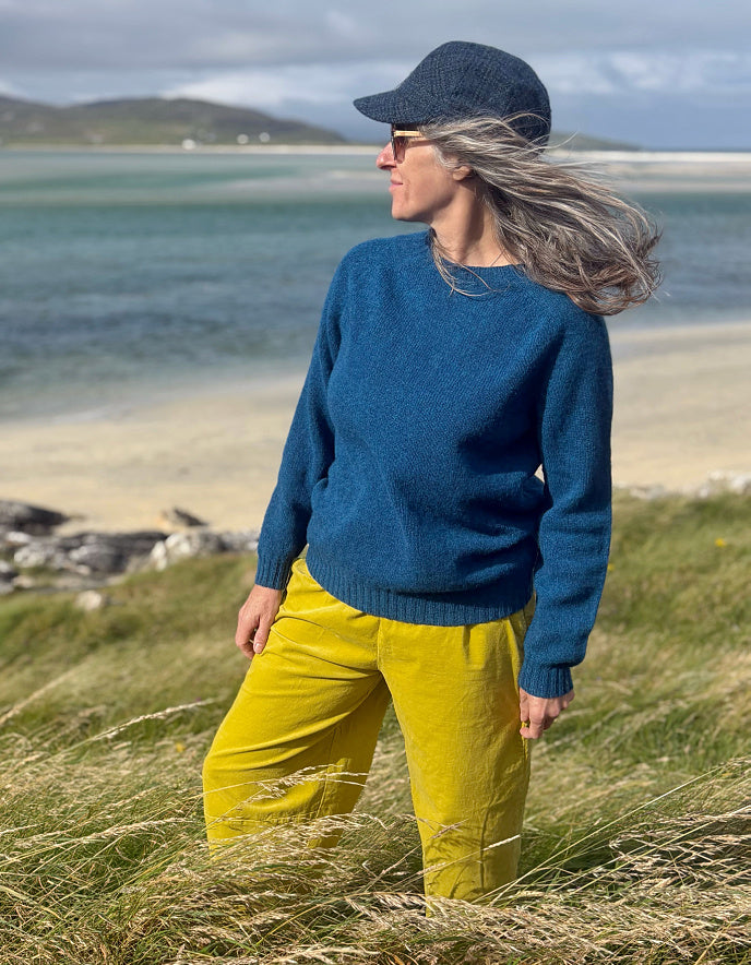Harley Lambswool Crew in Neptune