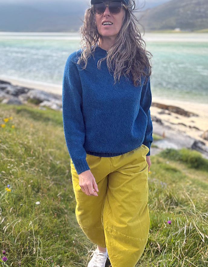 Harley Lambswool Crew in Neptune