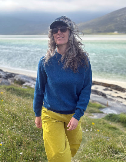 Harley Lambswool Crew in Neptune