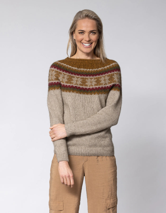 Noble Wilde Norwdarn Sweater in Tahiti Base