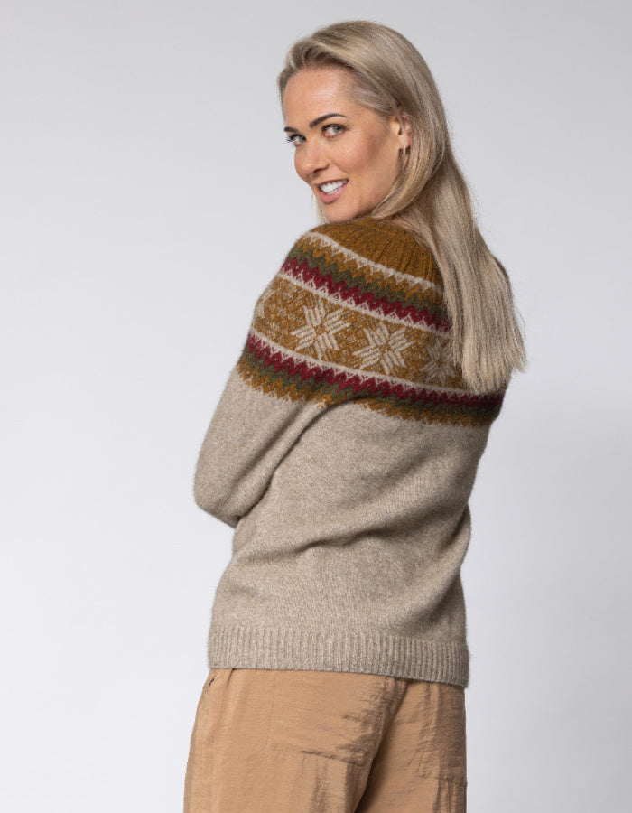 Noble Wilde Norwdarn Sweater in Tahiti Base