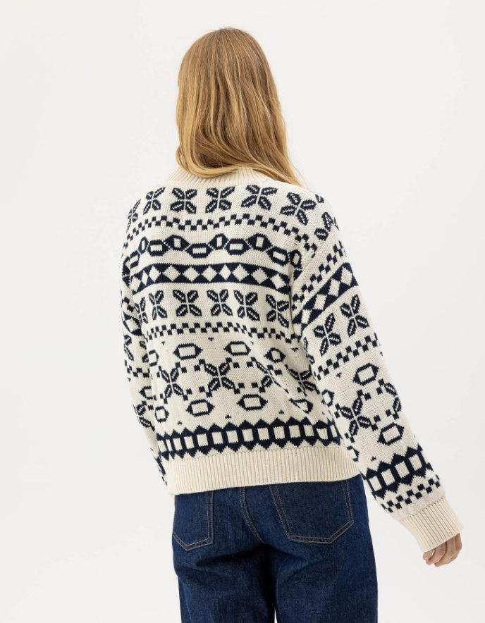 Holebrook Novali Cotton Fair Isle Sweater