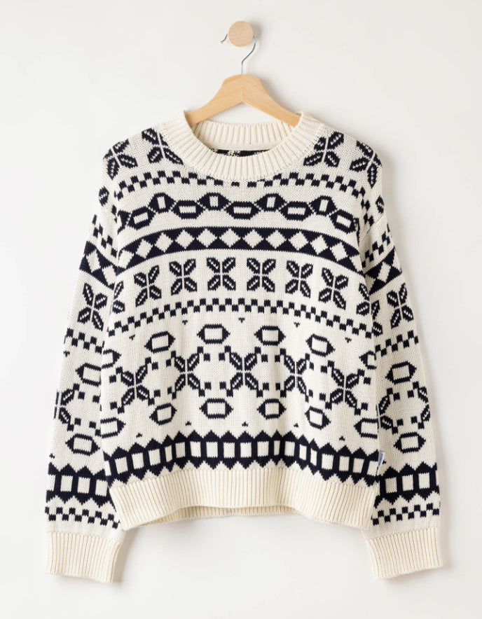 Holebrook Novali Cotton Fair Isle Sweater