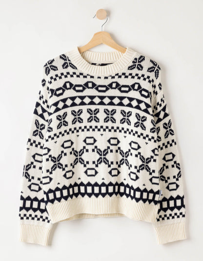 Holebrook Novali Cotton Fair Isle Sweater