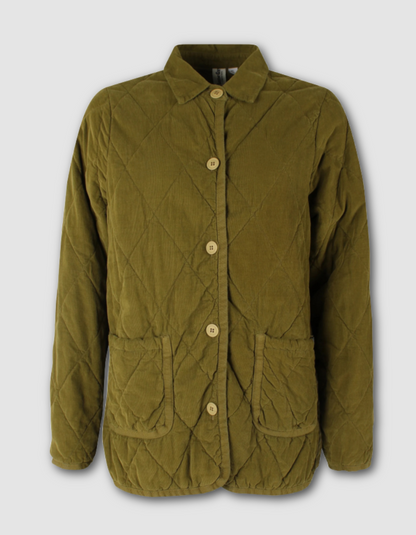 Danefae Danehighland Cord Overshirt in Dark Olive