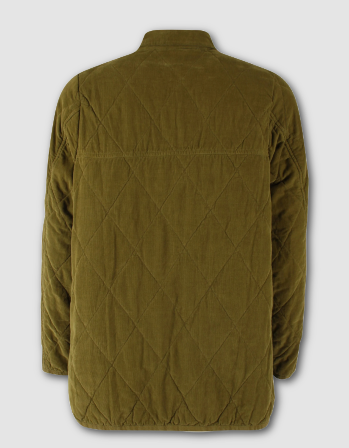 Danefae Danehighland Cord Overshirt in Dark Olive