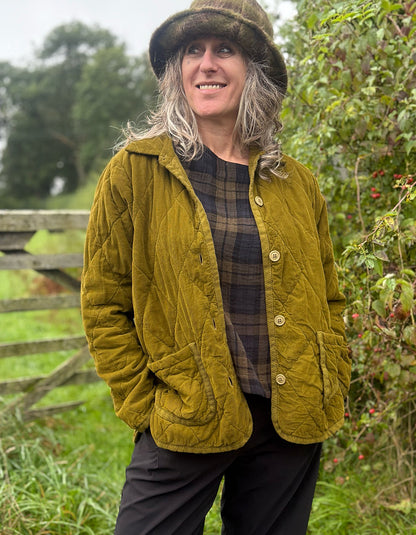 Danefae Danehighland Cord Overshirt in Dark Olive