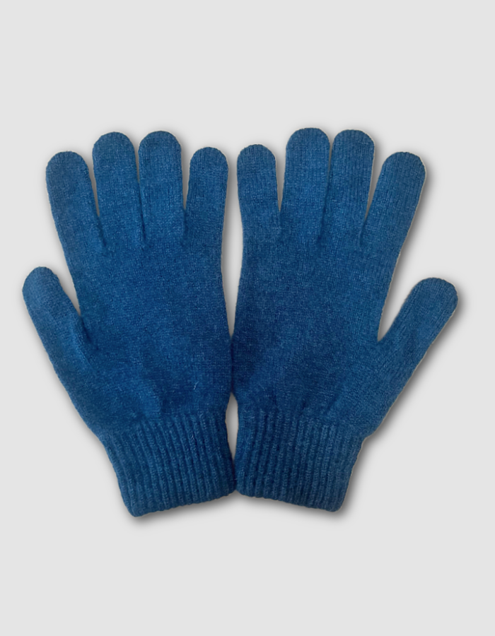 Green Grove Mens Lambswool Gloves in Peacock