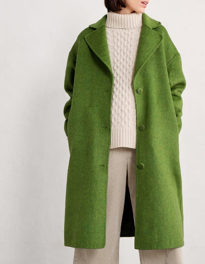 Seasalt Pensilva Coat in Cut Grass Green