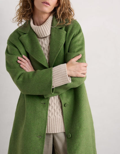 Seasalt Pensilva Coat in Cut Grass Green