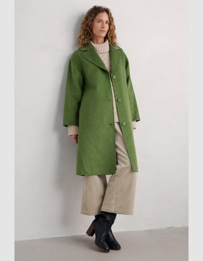 Seasalt Pensilva Coat in Cut Grass Green