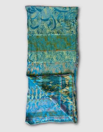 Letol Jacquard Scarf Philippine in Tiffany Blue