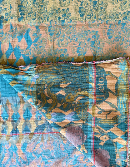 Letol Jacquard Scarf Philippine in Tiffany Blue