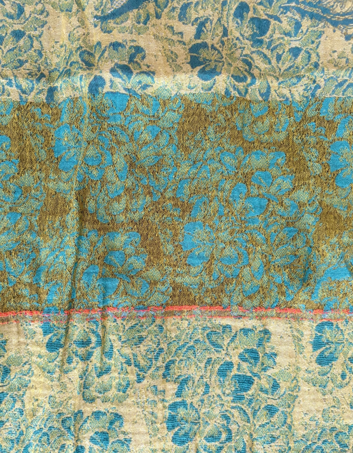 Letol Jacquard Scarf Philippine in Tiffany Blue