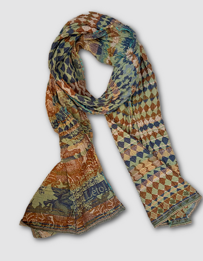 Letol Jacquard Scarf Felicien in Pickles