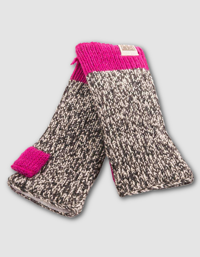 Kusan Pink Tweed Hand Warmers