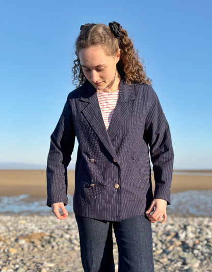 Batela Pinstripe Blazer