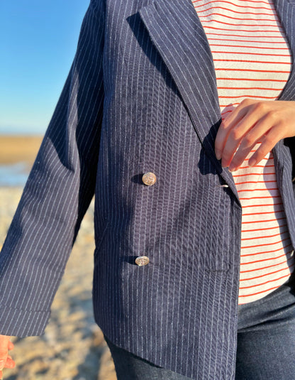 Batela Pinstripe Blazer
