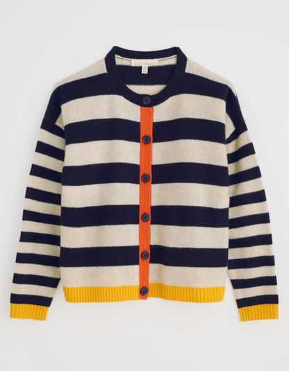 Seasalt Pinwell Striped Cardigan in Maritime Mix