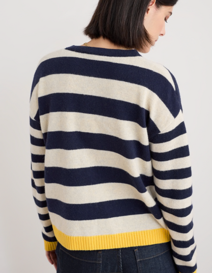 Seasalt Pinwell Striped Cardigan in Maritime Mix