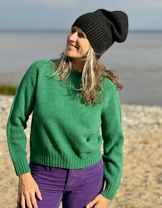 Harley Lambswool Short Sweater in Pixie