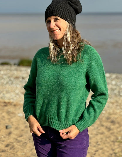 Harley Lambswool Short Sweater in Pixie