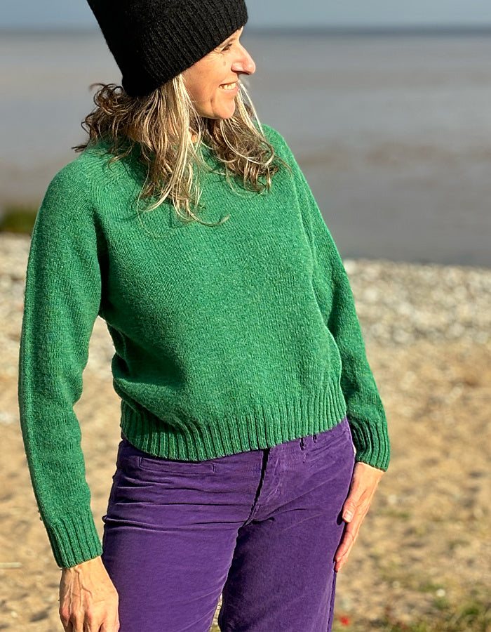 Harley Lambswool Short Sweater in Pixie