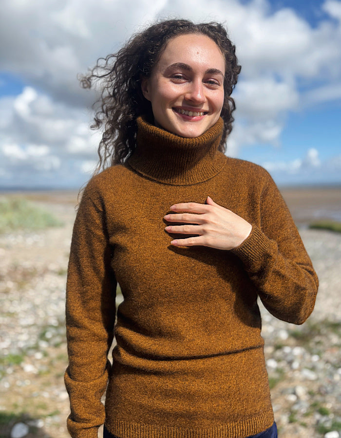 Noble Wilde Polo Neck Sweater in Tahiti