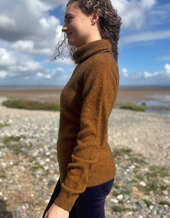 Noble Wilde Polo Neck Sweater in Tahiti
