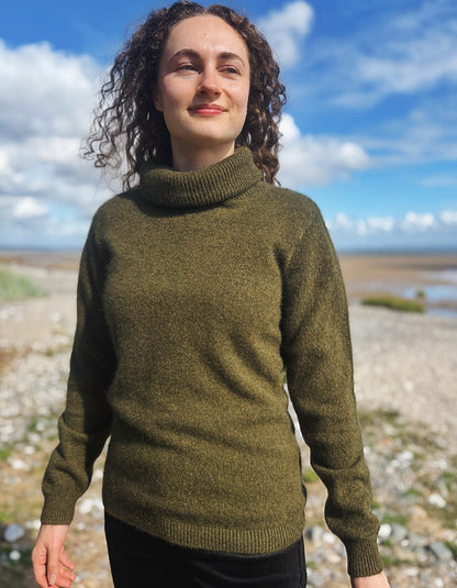 Noble Wilde Polo Neck Sweater in Avoka