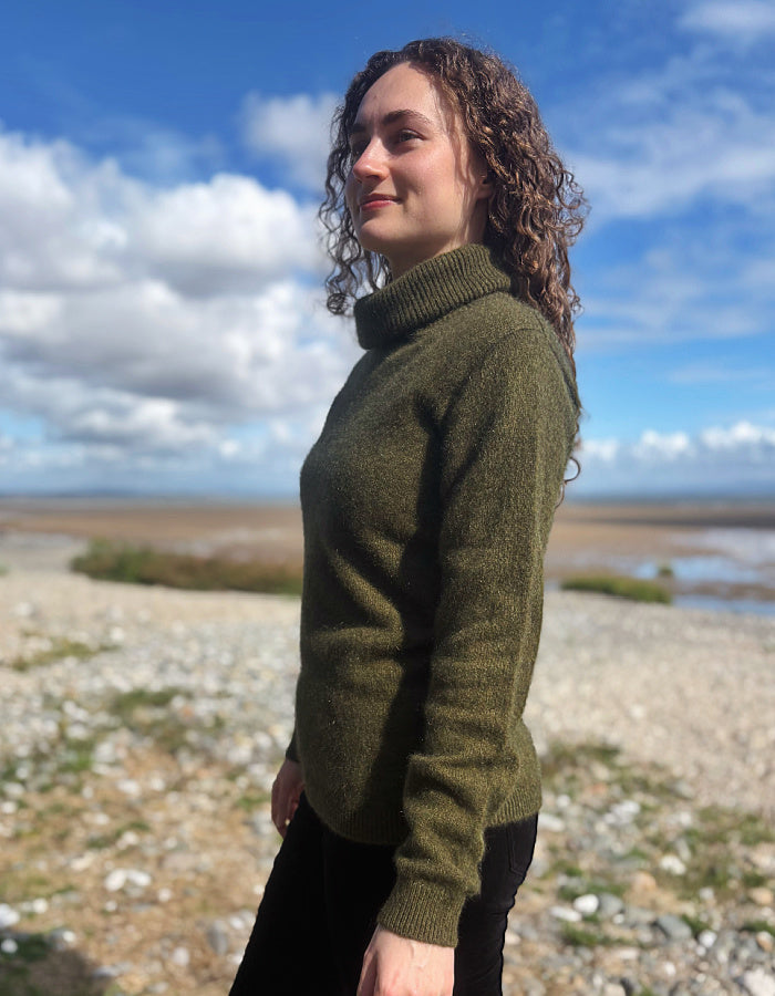 Noble Wilde Polo Neck Sweater in Avoka