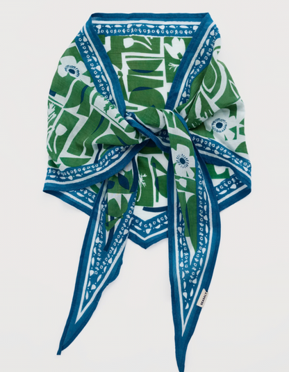 Seasalt Posy Triangle Scarf in Border Hedegrow