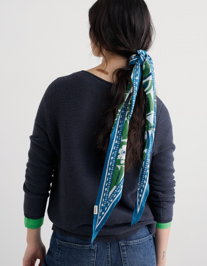 Seasalt Posy Triangle Scarf in Border Hedegrow