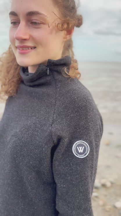 Holebrook Martina Windproof Sweater in Anthracite Grey