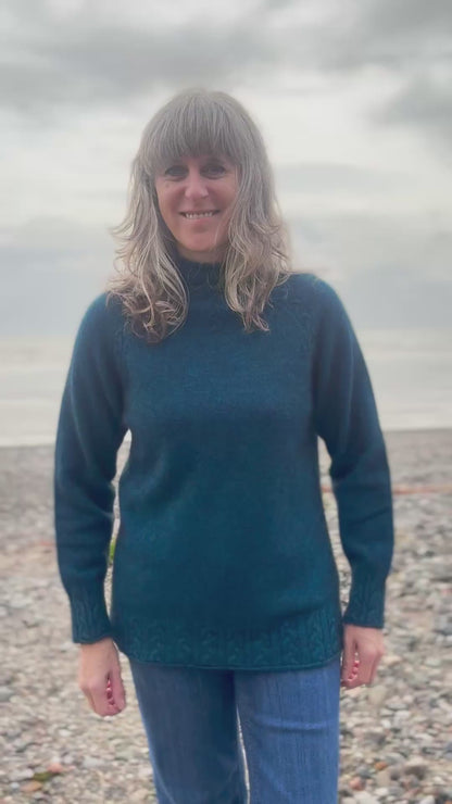 Noble Wilde Cable Funnel Neck in Tui