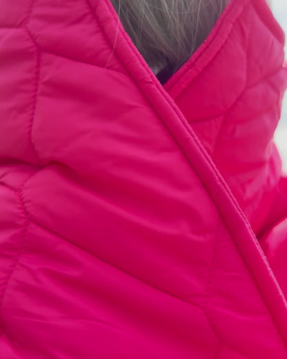 Foil Get on Down Pink Coat