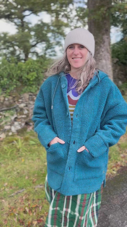 Danefae Danewillow Fleece Jacket in Teal