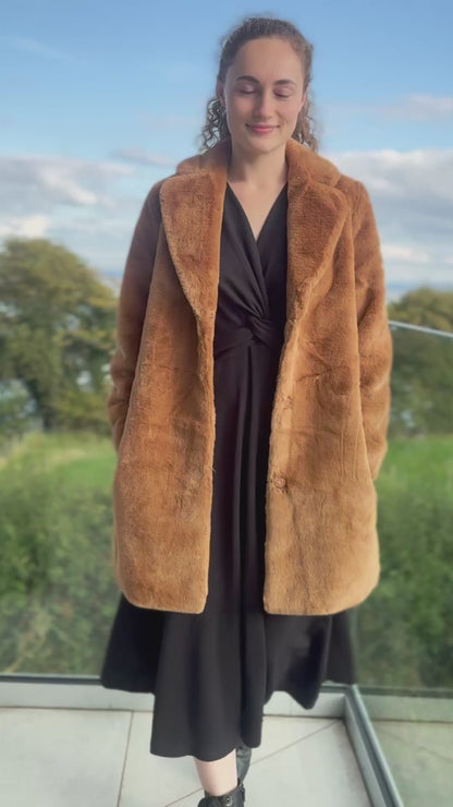 Brave & True Jungle Coat in Caramel