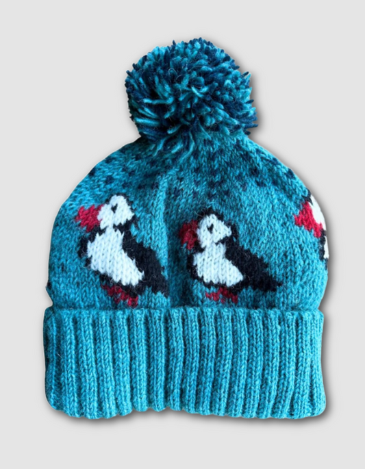 From the Source Puffin Hat in Sea Foam