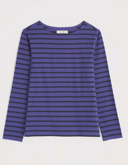 Seasalt Sailor Top in Breton Dark Bilberry Maritime