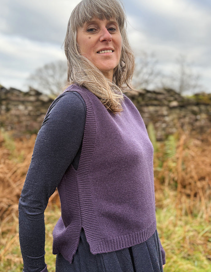 Ochre Lula Vest in Blueberry