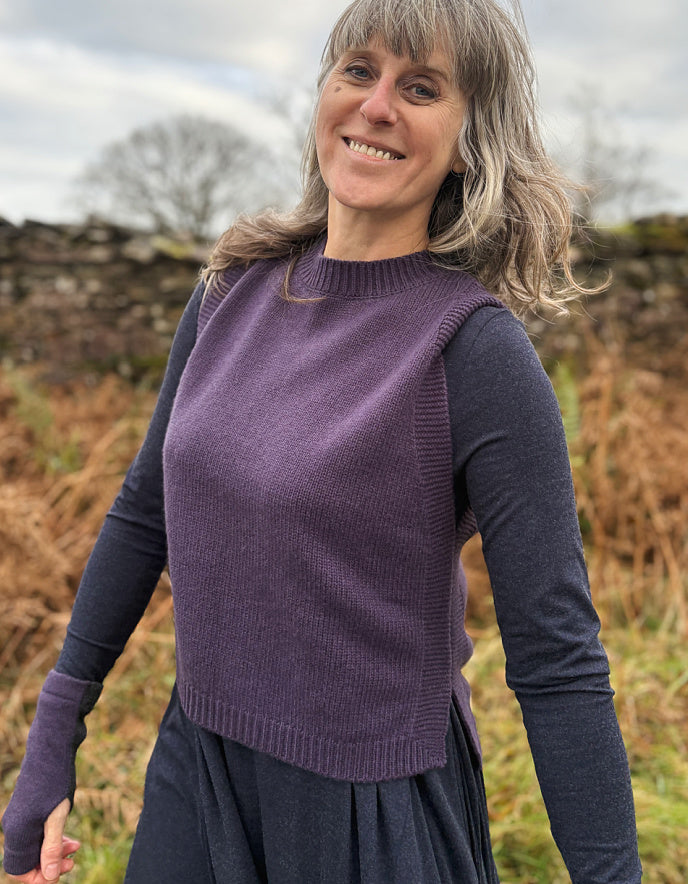 Ochre Lula Vest in Blueberry