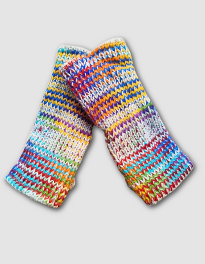 From the Source Rainbow Wrist Warmers