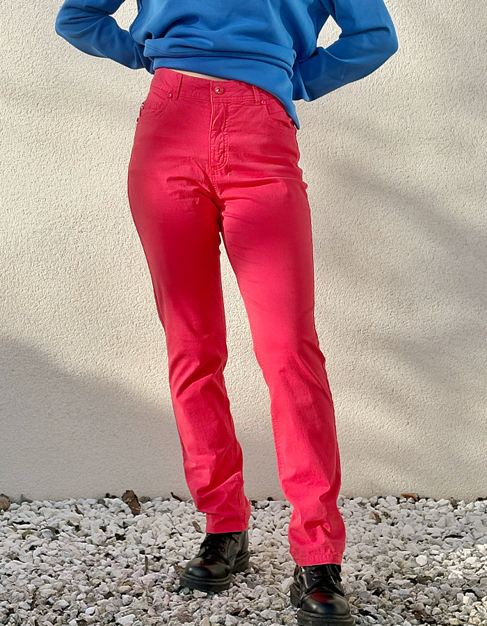 Stehmann Mellina Cotton Trousers in Red