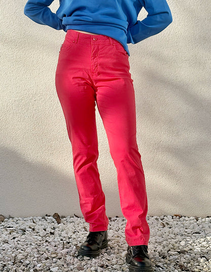 Stehmann Mellina Cotton Trousers in Red